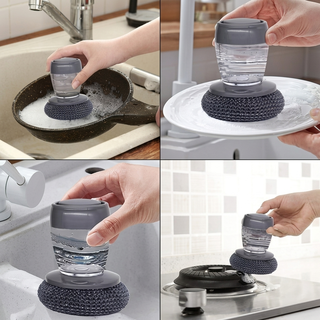 Soap Dispensing Brush